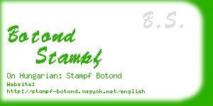 botond stampf business card